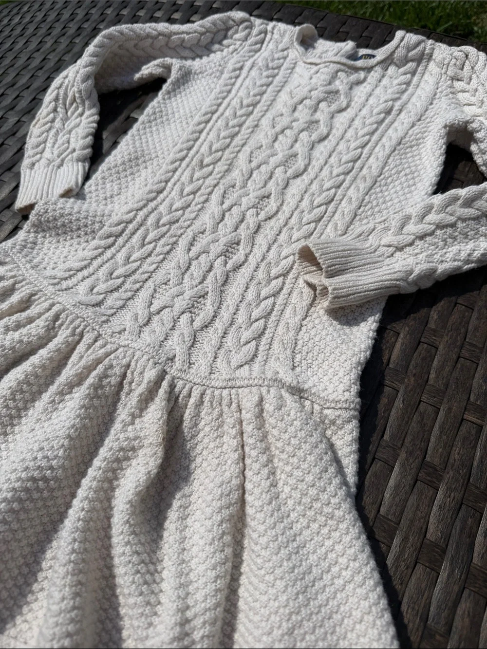 Ralph Lauren Cable Knit Sweater Dress